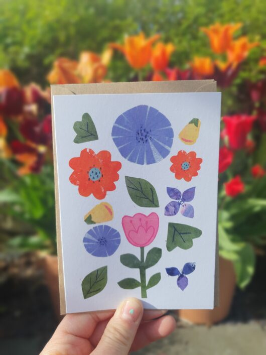 Pressed Flowers Card