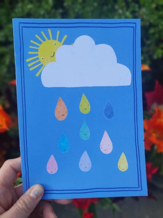 A5 Recycled Notebook -Happy Cloud